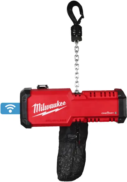 MILWAUKEE M18 BLCHTO-121 Brushless ONE-KEY accu-kettingtakel 1 ton (1x 12Ah FORGE accu + lader),4933500224